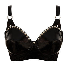 Atsuko Kudo Latex 50’s Cup Bra in Supatex Black