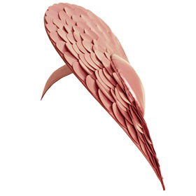 Atsuko Kudo Latex Alejandra Hat in Pearlsheen Rose