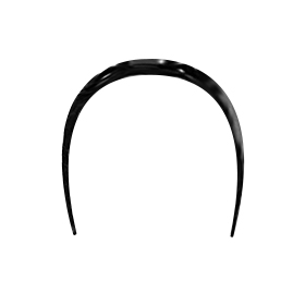 Atsuko Kudo Latex Alice Band in Black