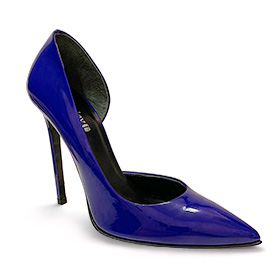 Atsuko Kudo Latex Benzinette in Cobalt Blue