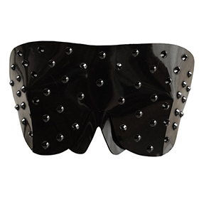 Atsuko Kudo Latex Blindfold in Supatex Black