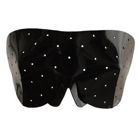 Atsuko Kudo Latex Blindfold in Supatex Black