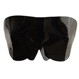 Atsuko Kudo Latex Blindfold in Supatex Black