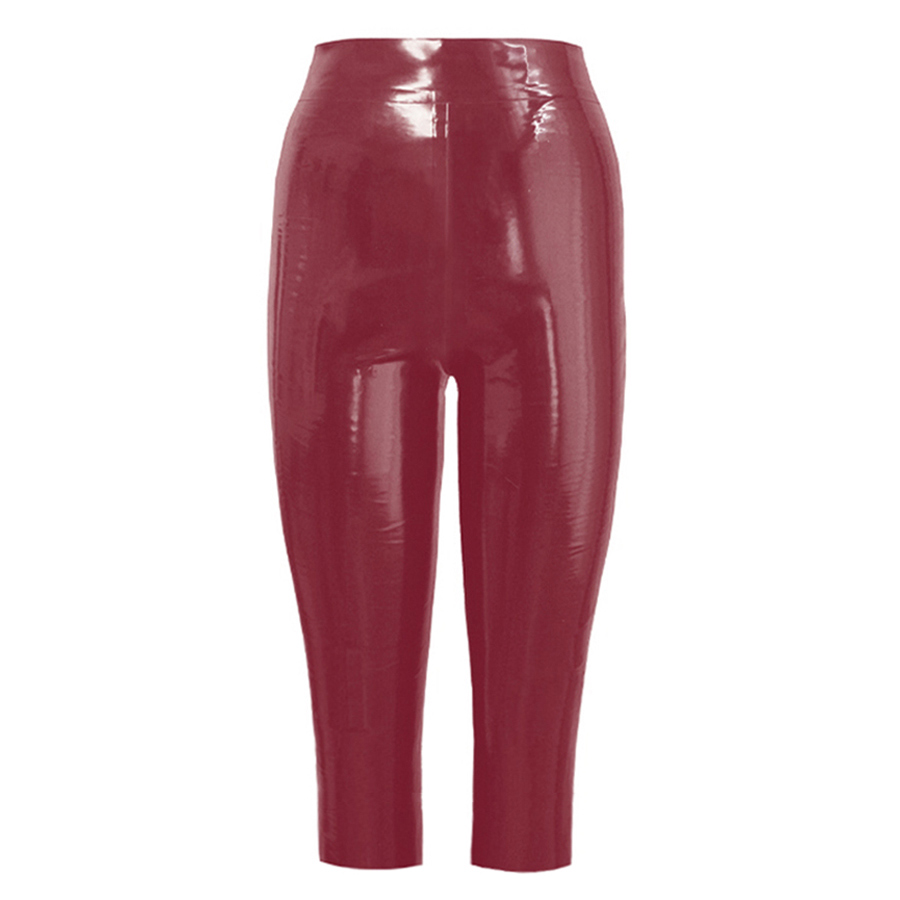 Atsuko Kudo  Latex-Capri Pants in Supatex Plum