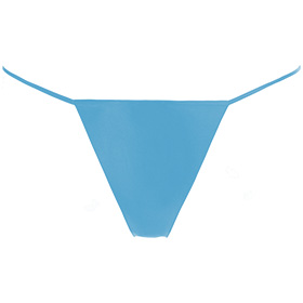 Atsuko Kudo Latex Cherry G String in Supatex Light Blue