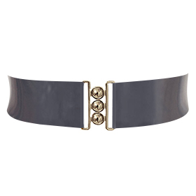 Atsuko Kudo Latex Clasp Belt  in Supatex PearlsheenPewter