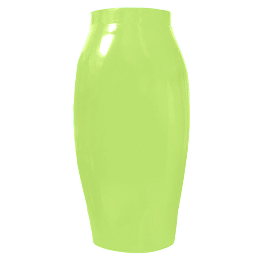 Atsuko Kudo Latex クリスタル ペンシルスカート in 