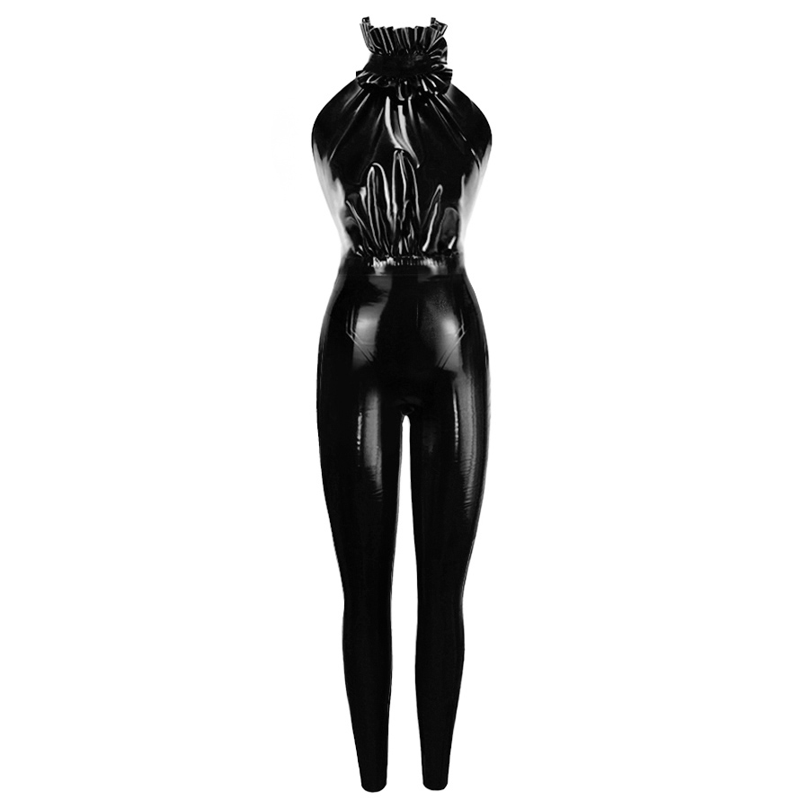 Atsuko Kudo Latex Drama Frill Catsuit