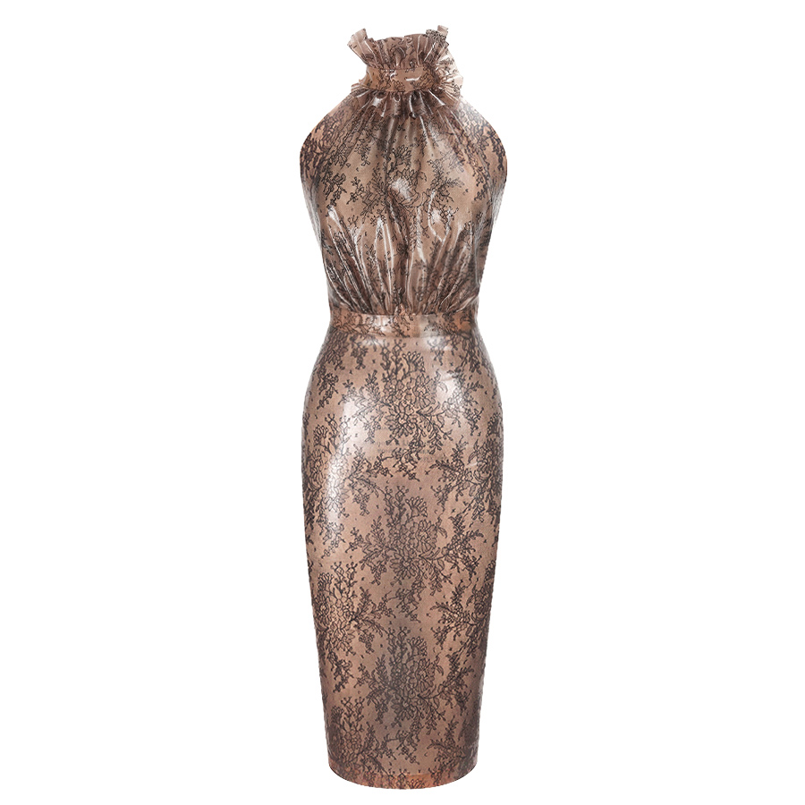 Atsuko Kudo Latex  in Supatex Semi-Transparent Peach Lace