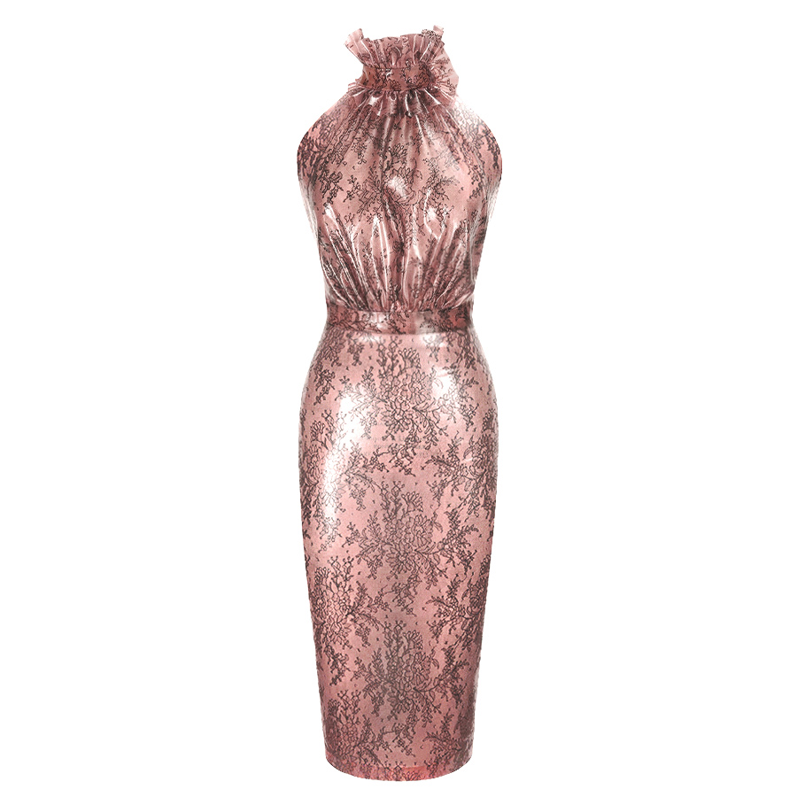 Atsuko Kudo Latex  in Supatex Semi-Transparent Pink Lace