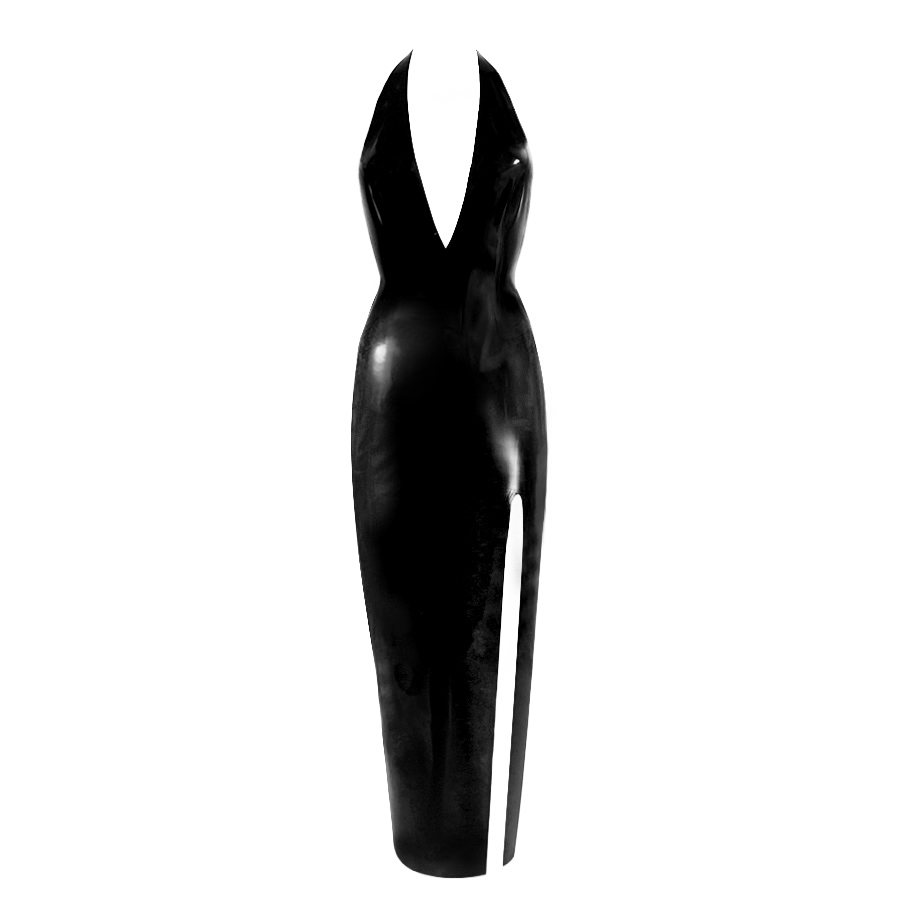 Atsuko Kudo Latex エンカウンター オープンバック イブニングドレス in 