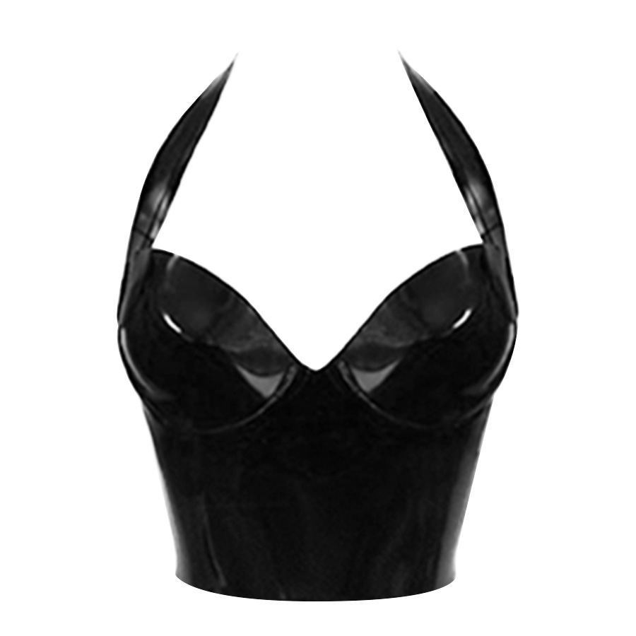 Atsuko Kudo Latex Halter Neck Candy Cup W Top