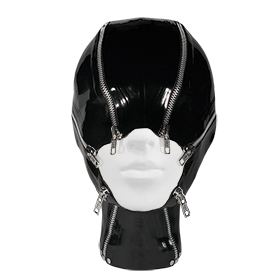 Atsuko Kudo Latex Isamaya Hood in Supatex Black