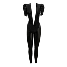 Atsuko Kudo Latex Jessica Catsuit in supatex black