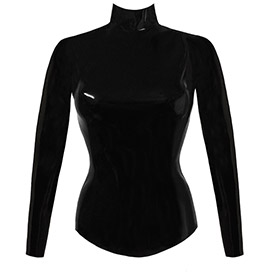 Atsuko Kudo Latex Joy Top in supatex black