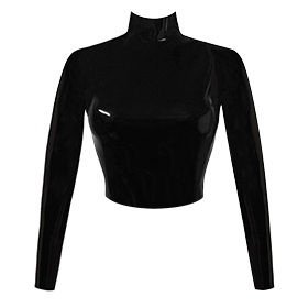 Atsuko Kudo Latex Joy W Top in Supatex Black