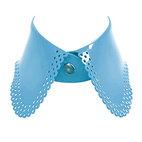 Atsuko Kudo Latex Kitty Collar in Light Blue