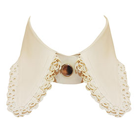 Atsuko Kudo Latex Kitty Collar in Supatex White