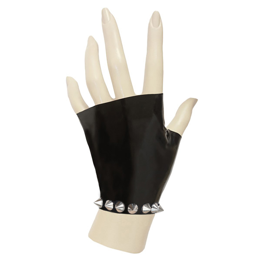 Atsuko Kudo Latex Knuckle Gloves in Black