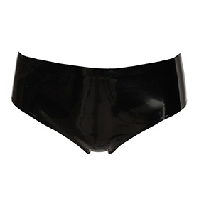 Atsuko Kudo Latex Lady P Briefs in Supatex Black