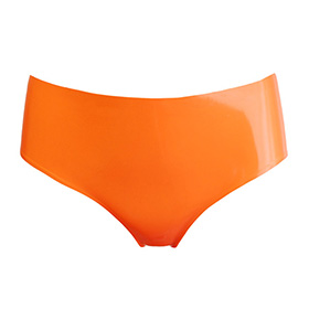 Atsuko Kudo Latex Lady P Briefs in Supatex Orange