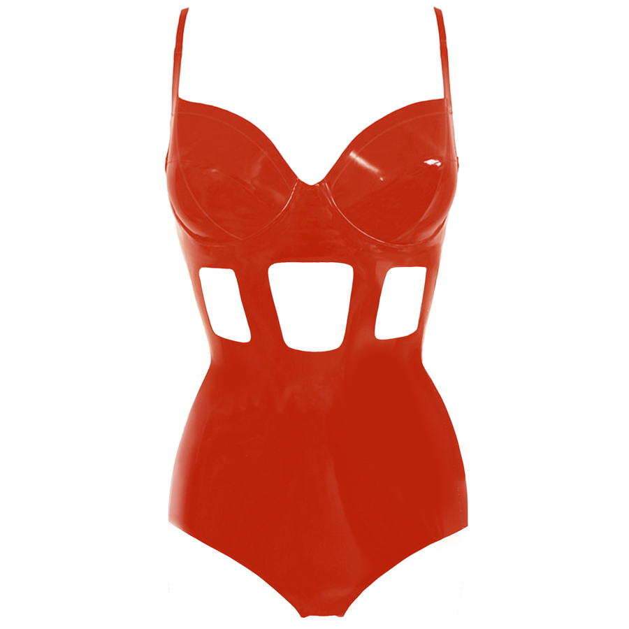 Atsuko Kudo Latex Lady P Cage Cutout Bodysuit