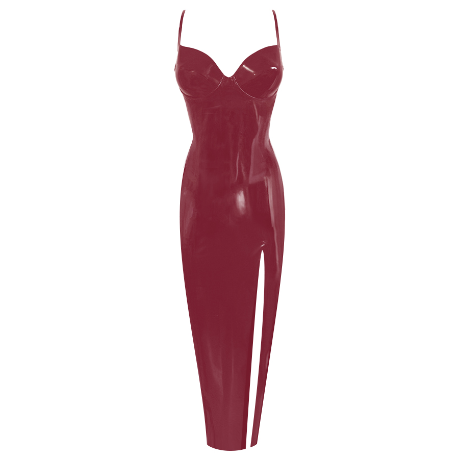Atsuko Kudo Latex レディーP イブニングドレス in 