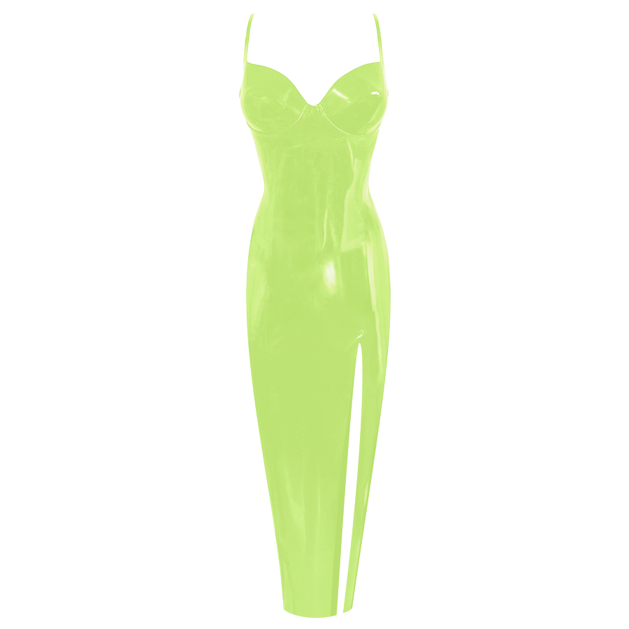 Atsuko Kudo Latex レディーP イブニングドレス in 