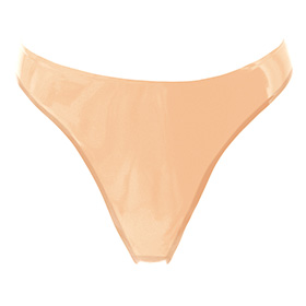 Atsuko Kudo Latex Lady P G String in Semi-Trans Peach