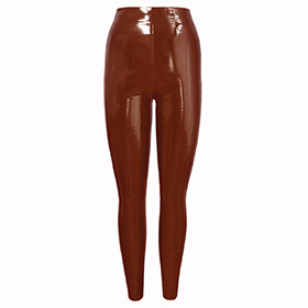 Atsuko Kudo Latex Leggings in Supatex Dark Brown