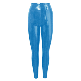 Atsuko Kudo Latex Leggings in Pearlsheen Blue