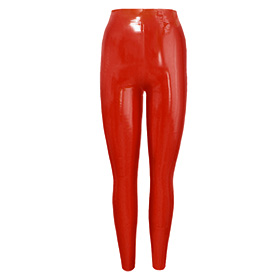 Atsuko Kudo Latex Leggings in Supatex Red