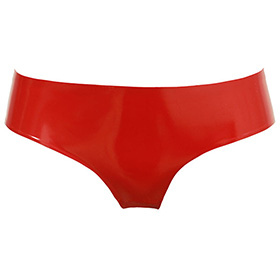 Atsuko Kudo Latex Lady P Low Cut Briefs in Supatex Red