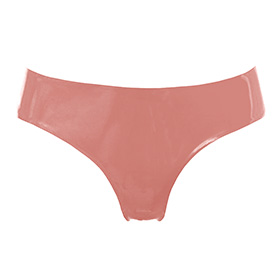 Atsuko Kudo Latex Lady P Low Cut G String in Supatex Light Brown