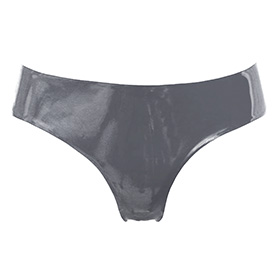 Atsuko Kudo Latex Lady P Low Cut G String in Pearlsheen Pewter