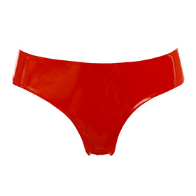 Atsuko Kudo Latex Lady P Low Cut G String in Supatex Red