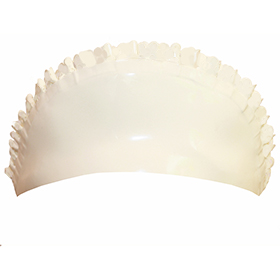 Atsuko Kudo Latex Maid’s Hat in Supatex White