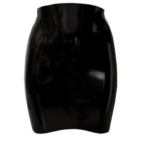 Atsuko Kudo Latex Mini Skirt in Supatex Black