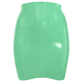 Atsuko Kudo Latex Mini Skirt in Supatex Jade Green