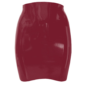 Atsuko Kudo Latex Mini Skirt in Supatex Plum