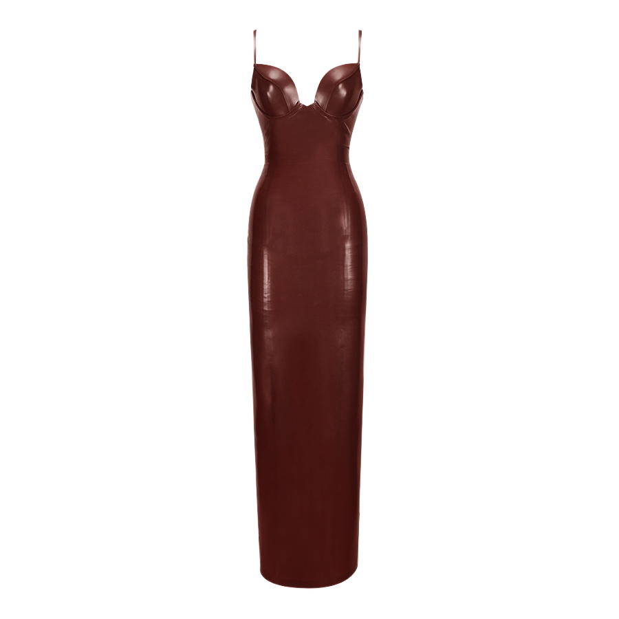 Atsuko Kudo Latex ミス T コラムドレス in 