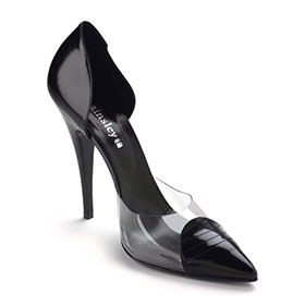 Atsuko Kudo Latex Handmade Italian Mme. Ambivalent Shoes in Black