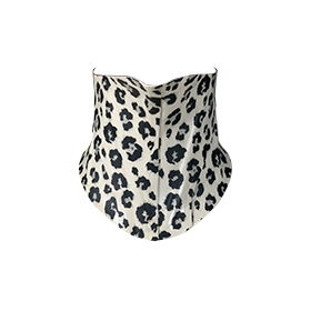 Atsuko Kudo Latex Neck Corset in white leopard