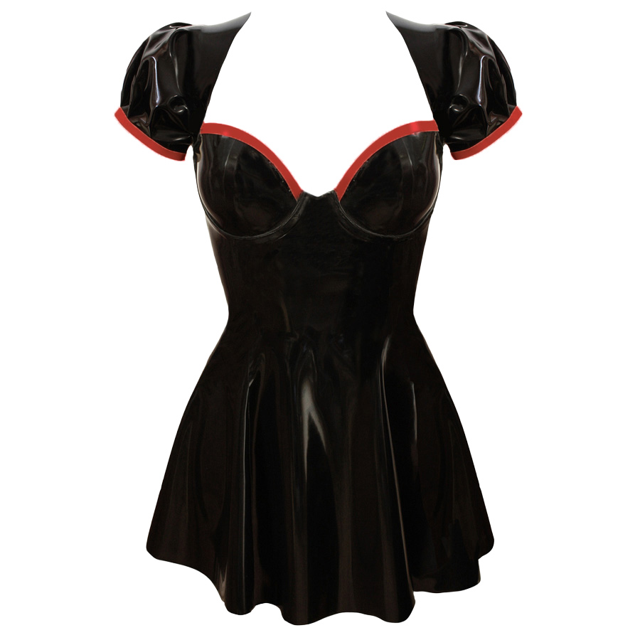 Atsuko Kudo Latex フレンチメイド フレアドレス in 