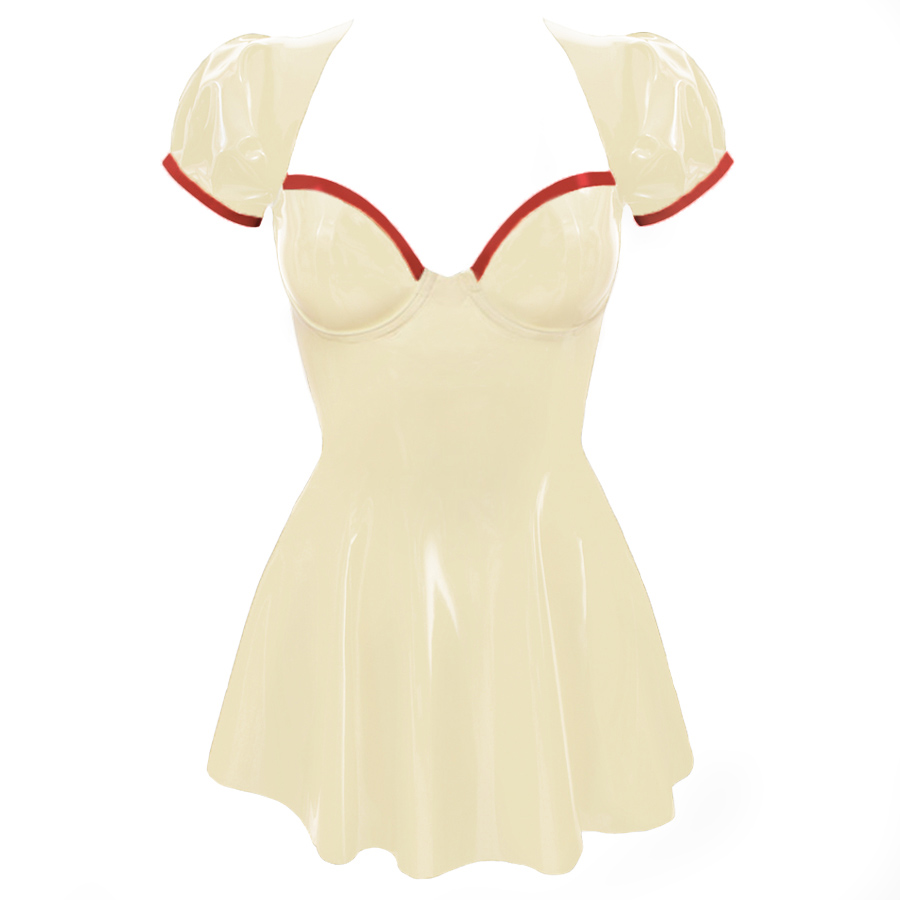 Atsuko Kudo Latex フレンチメイド フレアドレス in 
