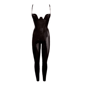 Atsuko Kudo Latex Paris Cup Catsuit in Supatex Black
