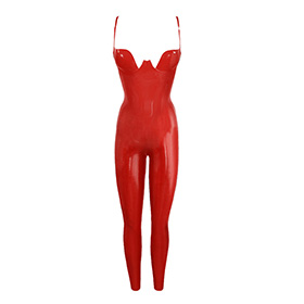 Atsuko Kudo Latex Paris Cup Catsuit in Supatex Red
