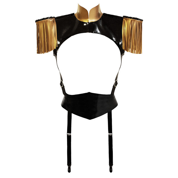 Atsuko Kudo Latex Restricted Epaulette Playsuit
