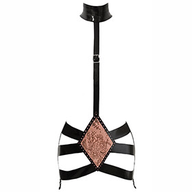 Atsuko Kudo Latex Restricted Girdle Harness in Supatex Black