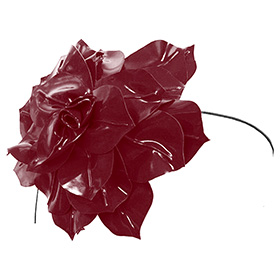 Atsuko Kudo Latex Restricted Hair Rose in Supatex Plum